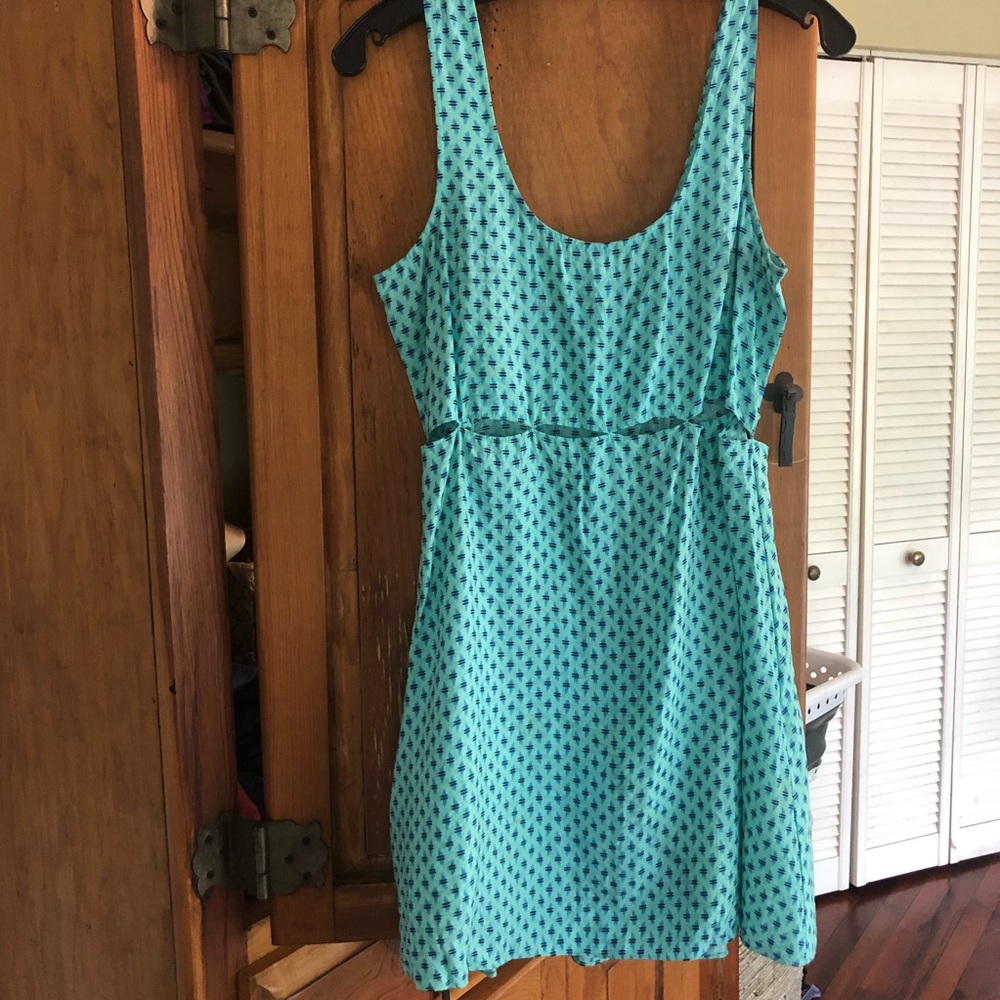 BCBGeneration teal and blue sundress XS